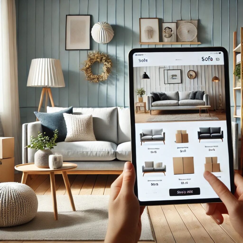 Modernt vardagsrum med en bekväm soffa, perfekt för inspiration till köp av soffa online Modernt vardagsrum med en bekväm soffa, perfekt för inspiration till köp av soffa online.